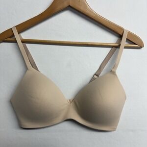 Wacoal Wireless Seamless TShirt Bra 34C Nude Beige Smooth Contour Comfort 852189